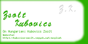 zsolt kubovics business card